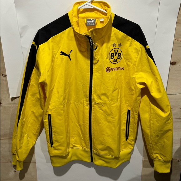 2015-16 DORTMUND Stadium JACKET Yellow BVB Trikot Shirt PUMA  15-16 - Picture 1 of 3